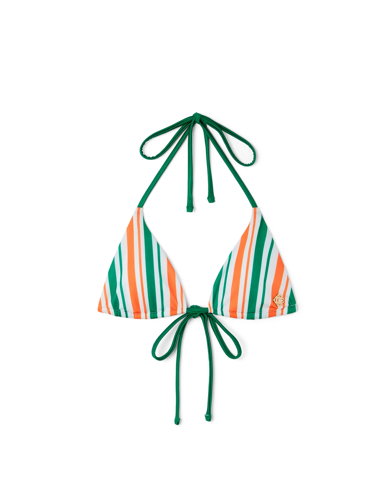 Striped String Bikini Top - 1