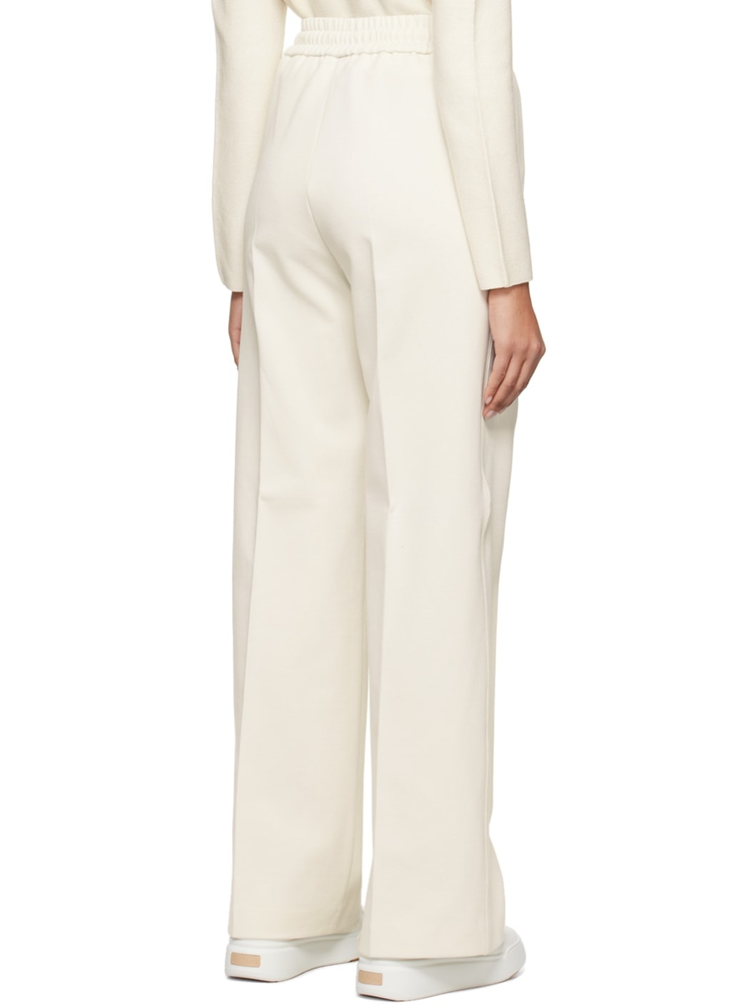 White Drawstring Trousers - 3