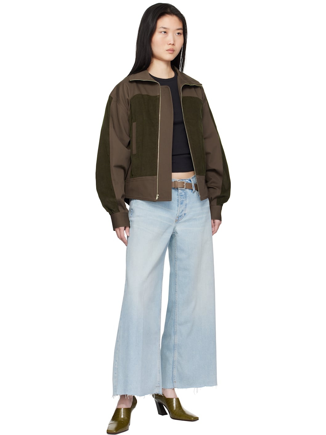 Taupe Calfskin Belt - 3
