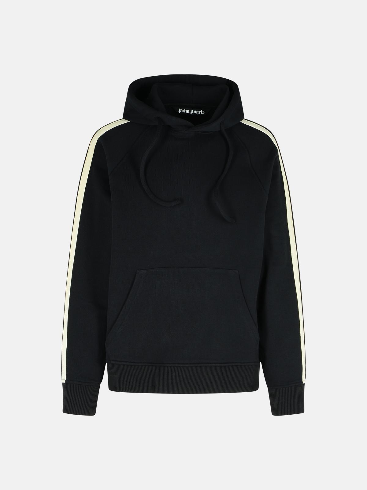 BLACK COTTON SWEATSHIRT - 1