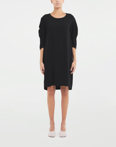 MM6 Maison Margiela Ruffle draped sleeve dress outlook