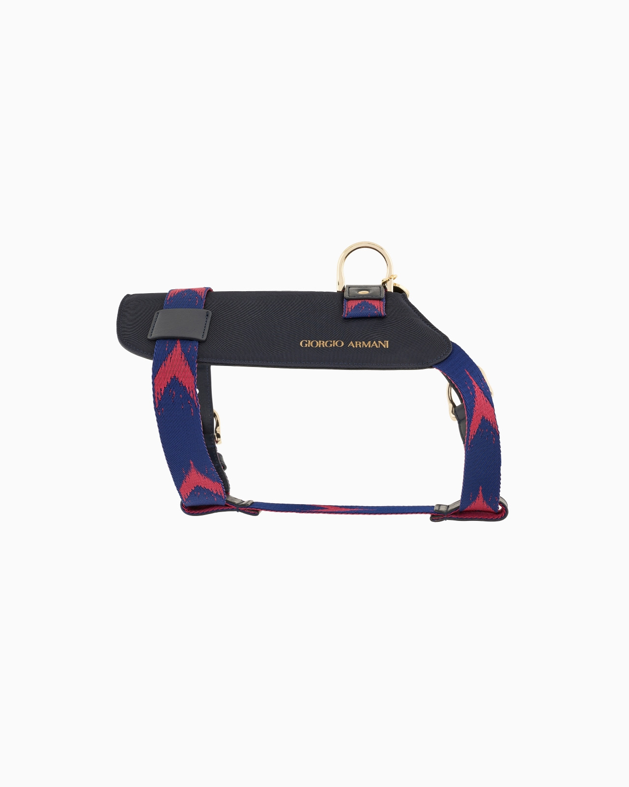 Poldo x Giorgio Armani harness in Ikat jacquard and leather - 4