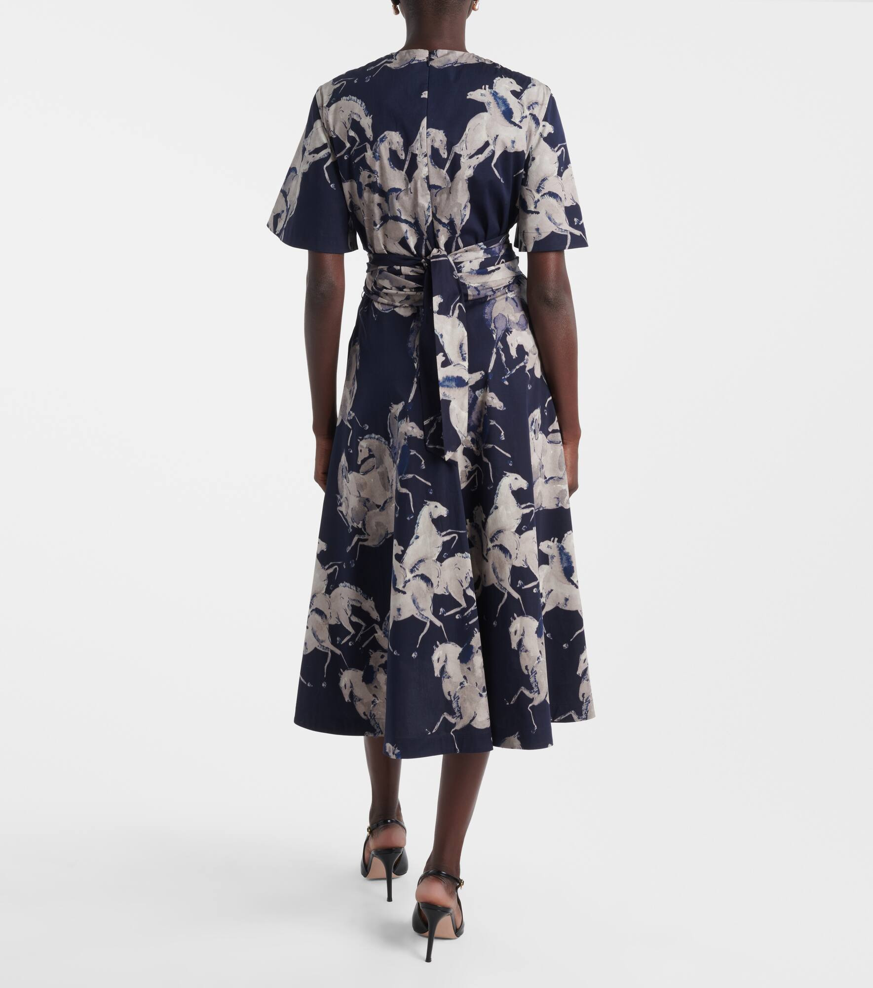 Kirsty printed cotton-blend wrap dress - 3