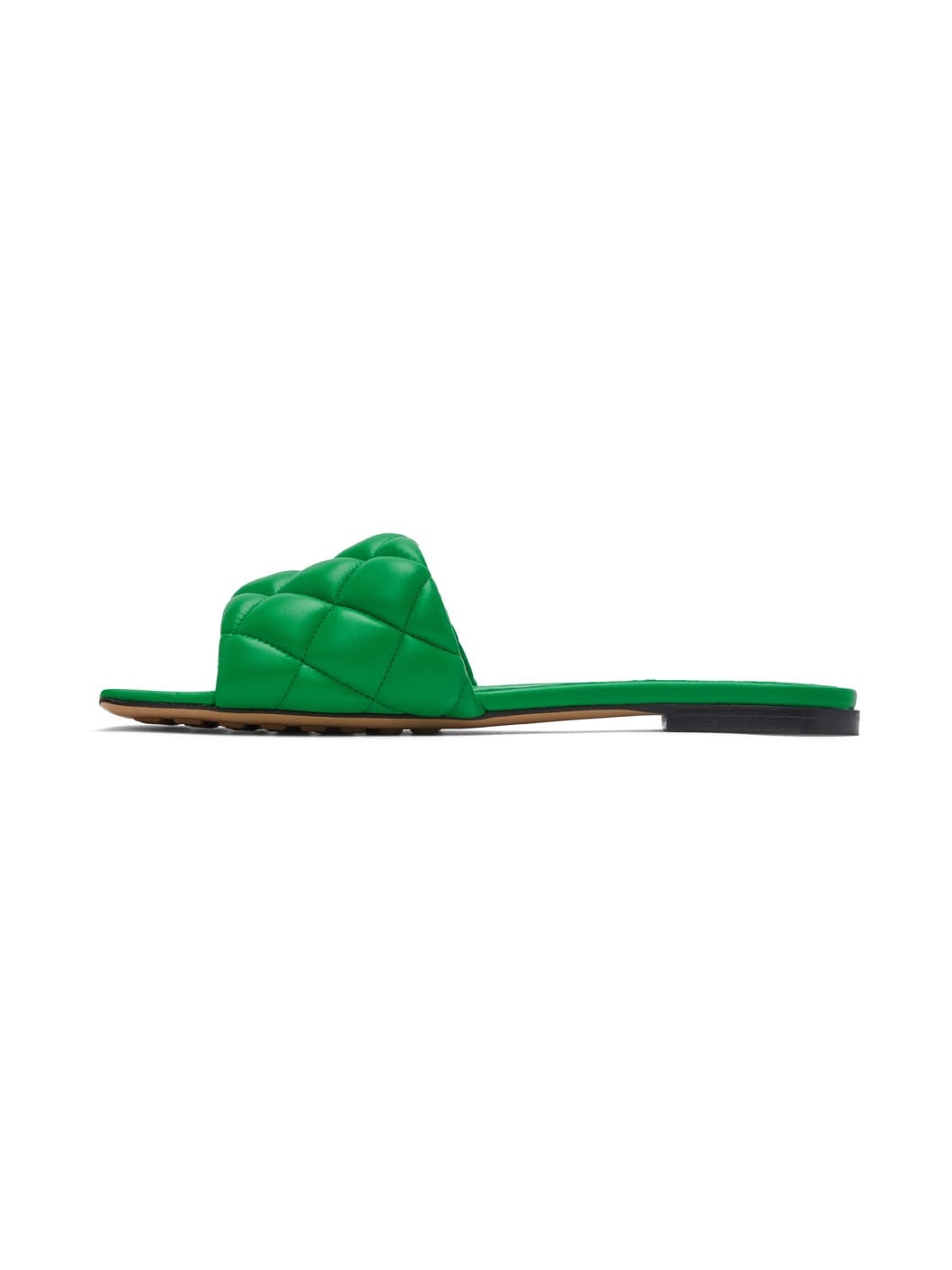Green Padded Flat Sandals - 3