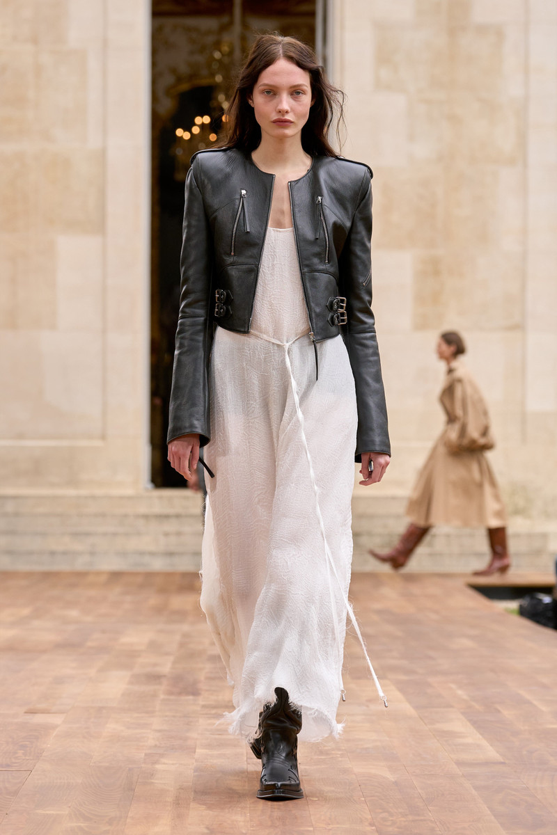 GABRIELA HEARST Phanes Moto Jacket in Black Leather outlook