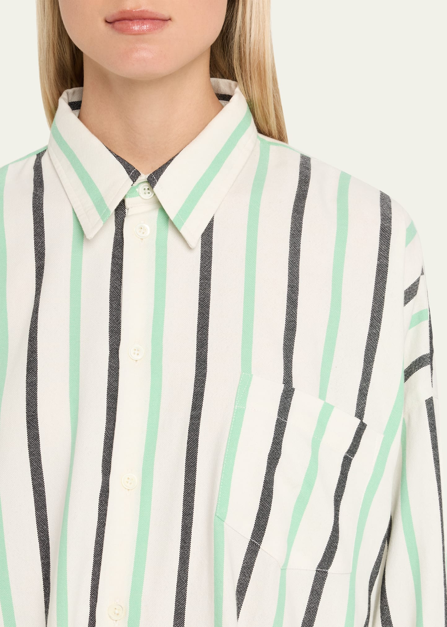The Oversized Shirt with Collar - 5