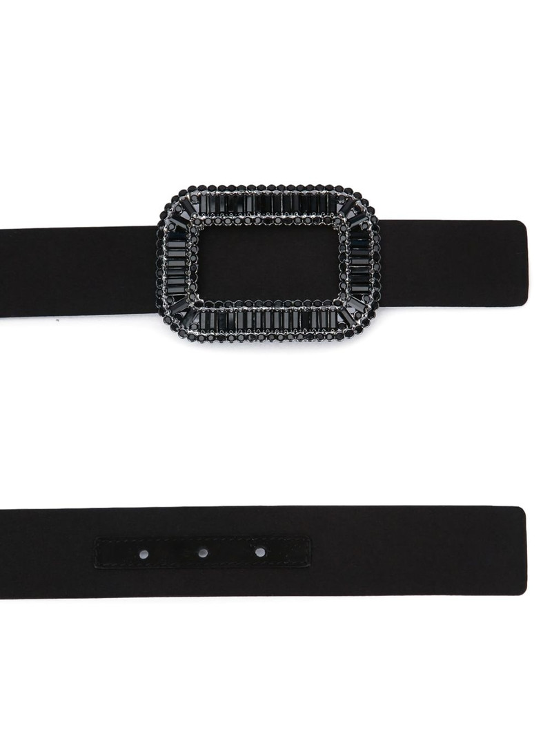 Roger Vivier Pilgrim crystal-embellished buckle belt outlook