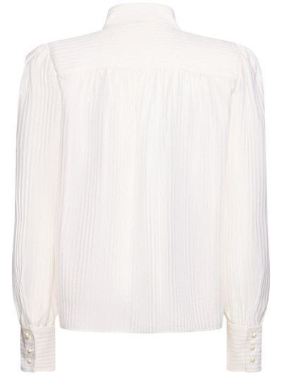 Alessandra Rich Silk jacquard shirt w/pockets outlook