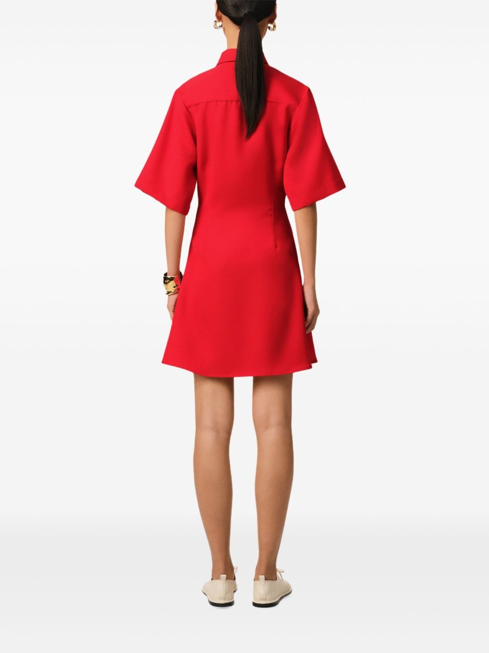 short-sleeved shirtdress - 4