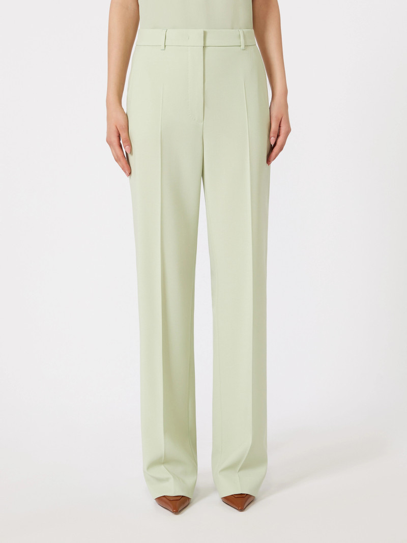 QUASAR Wool crepe trousers - GREEN 3