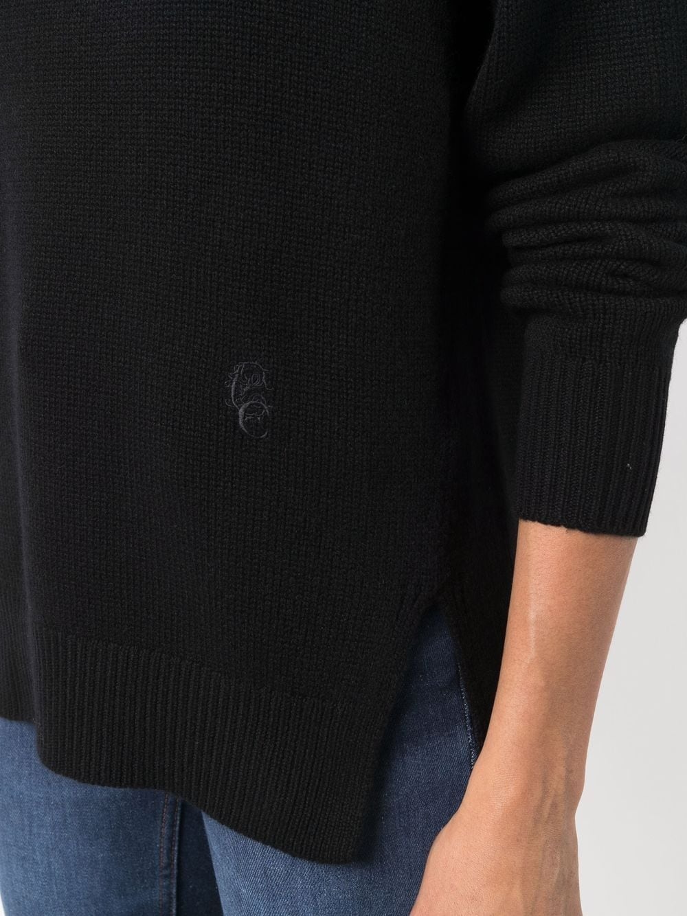 roll neck cashmere jumper - 5