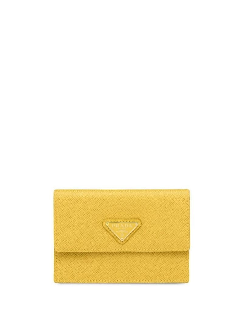 Saffiano leather clutch bag - 1