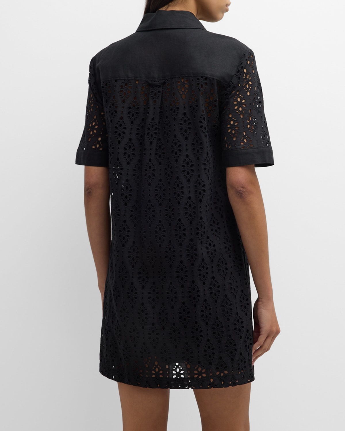 Rafaela Eyelet Mini Shirtdress - 6