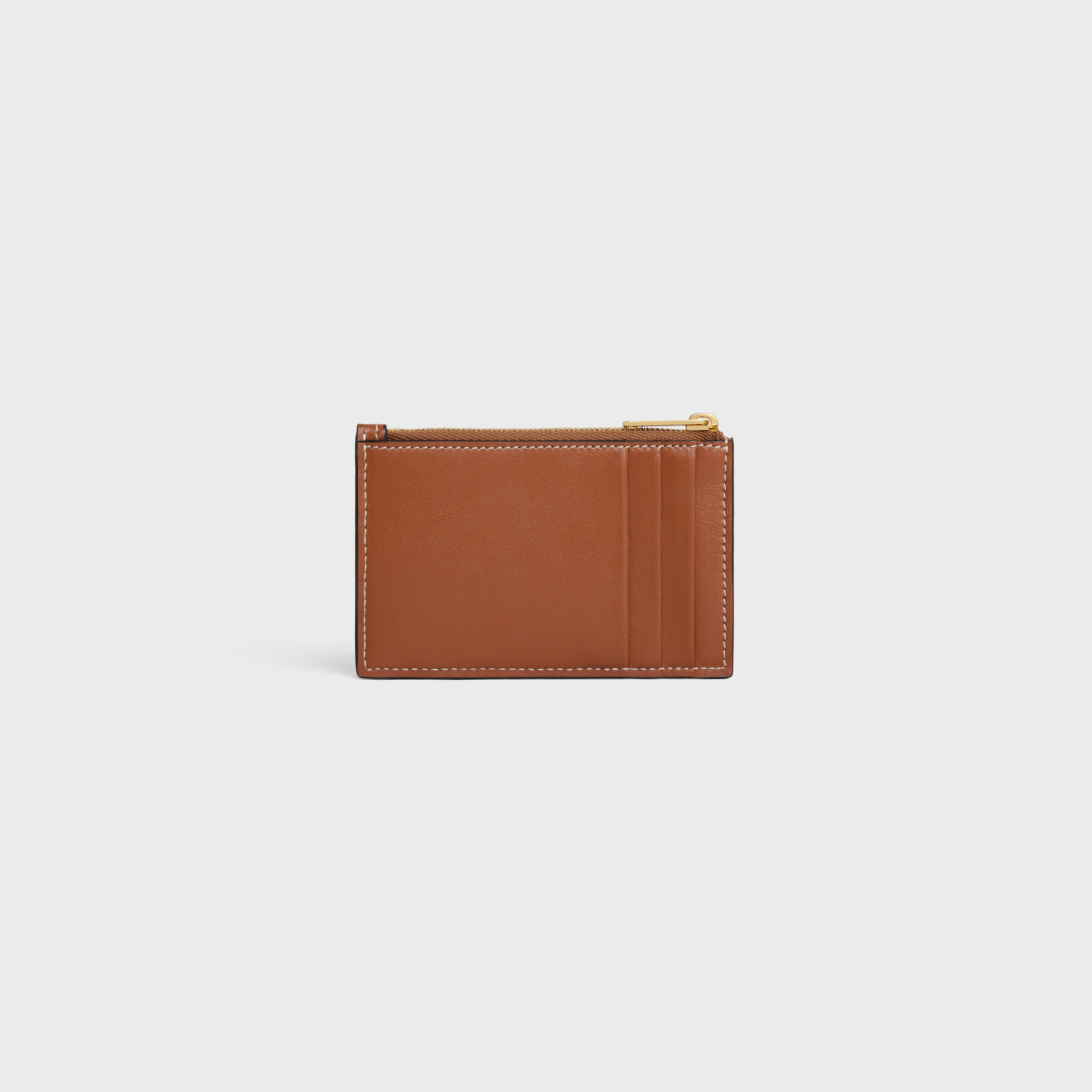 Zipped Card Holder in smooth lambskin - 3