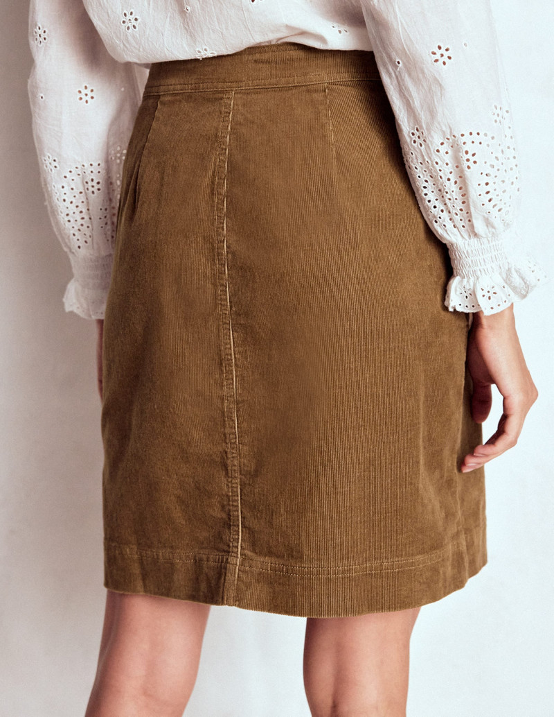 Cecelia Cord Skirt-Latte 4
