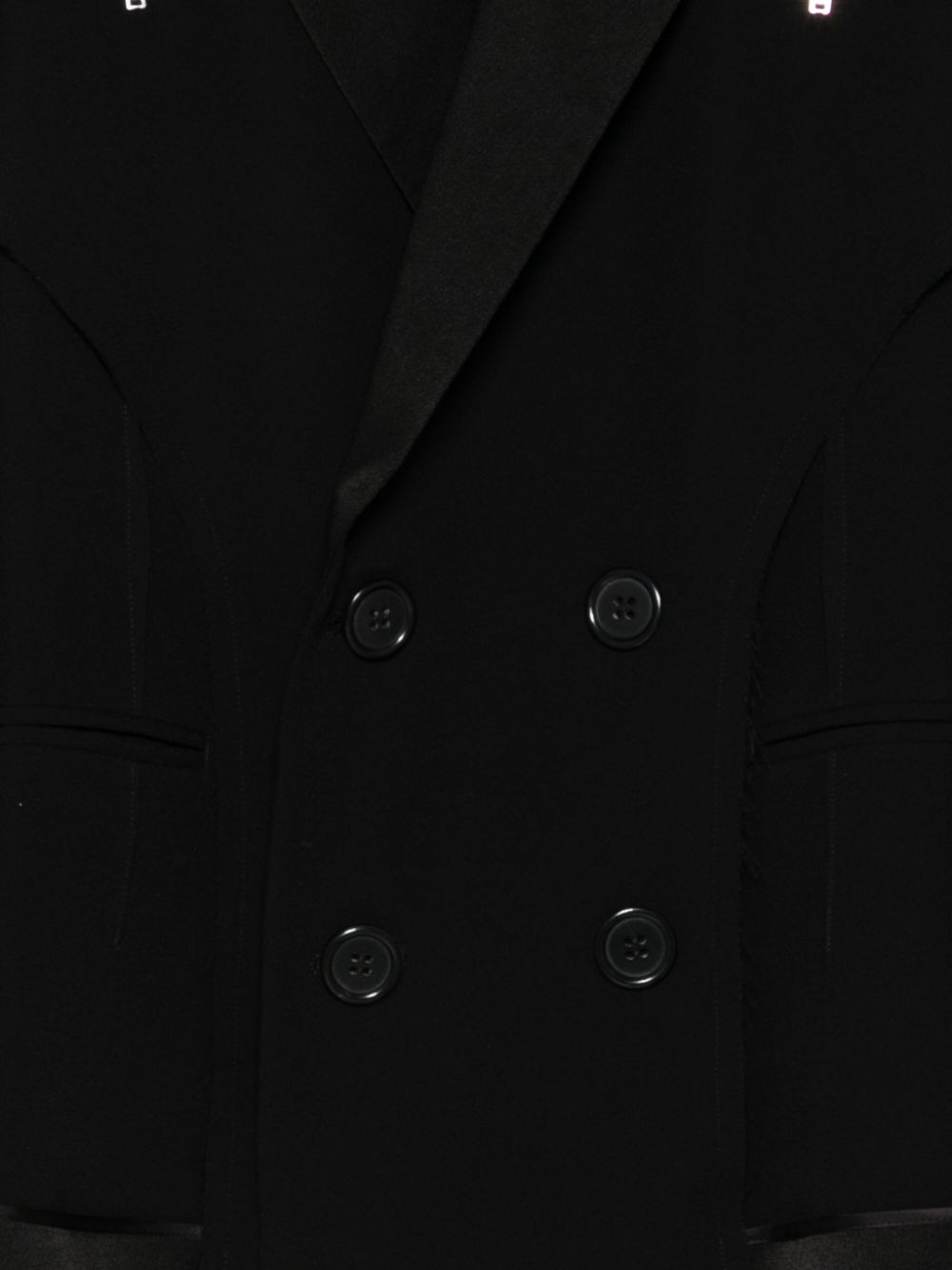 zip-detail double-breasted blazer - 3