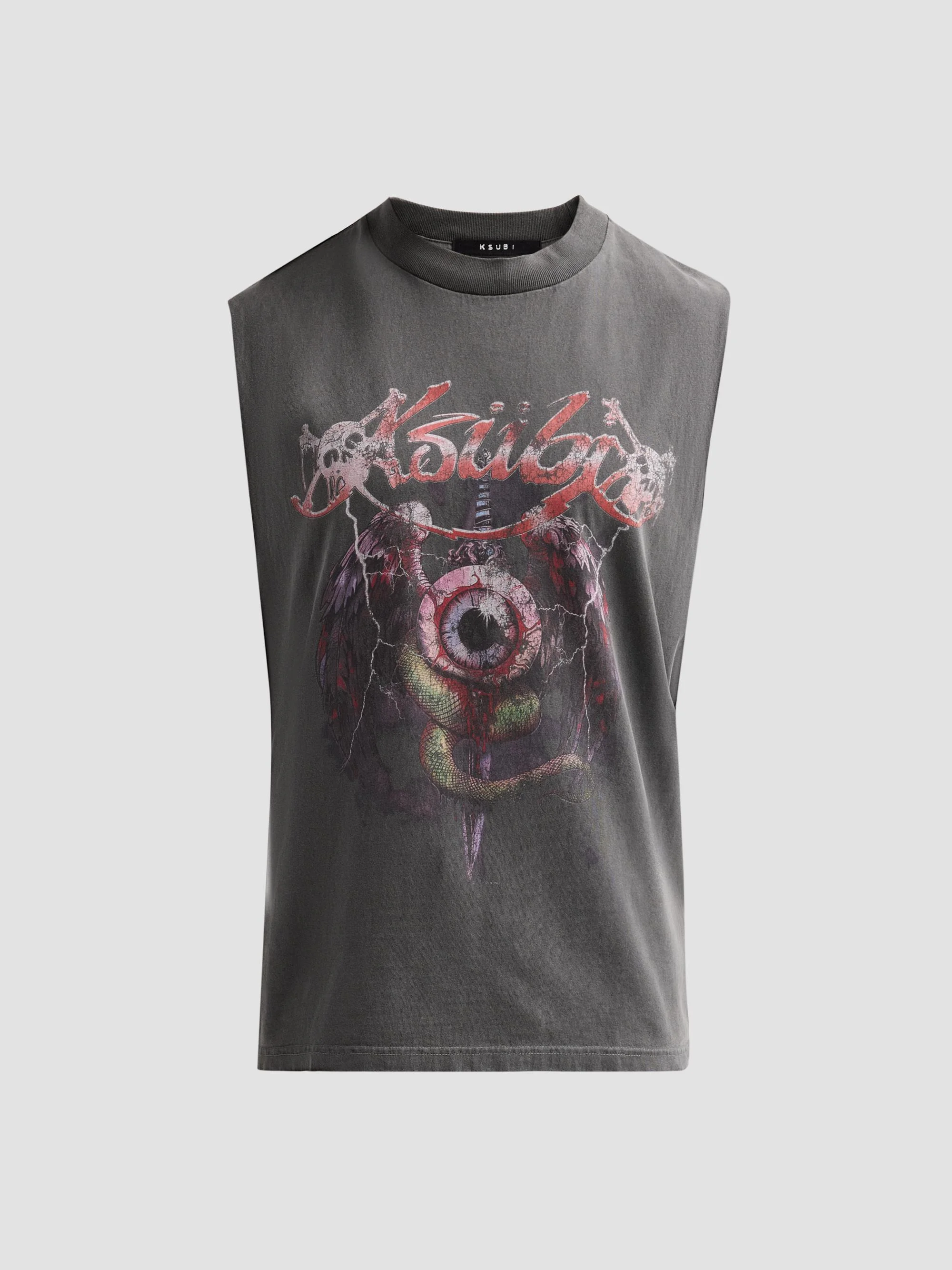 Men's Legend Ekcess Cotton Cut-Off Tank - Charcoal - 1