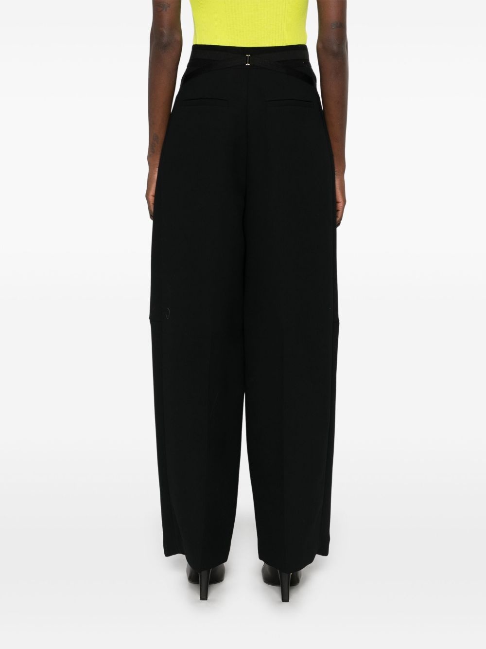 bonded crepe trousers - 4