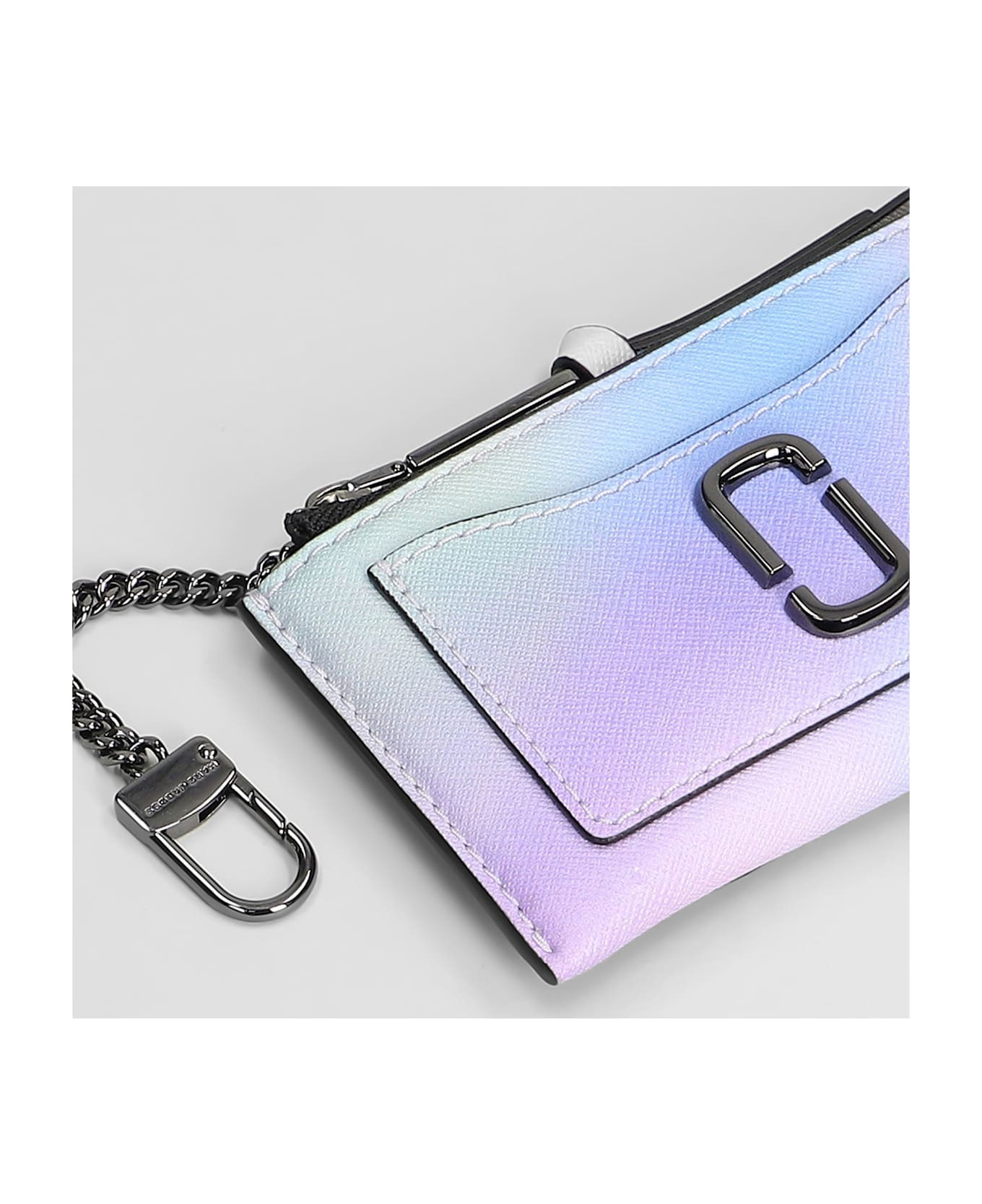 The Top Zip Multi Wallet In Multicolor Leather - 4