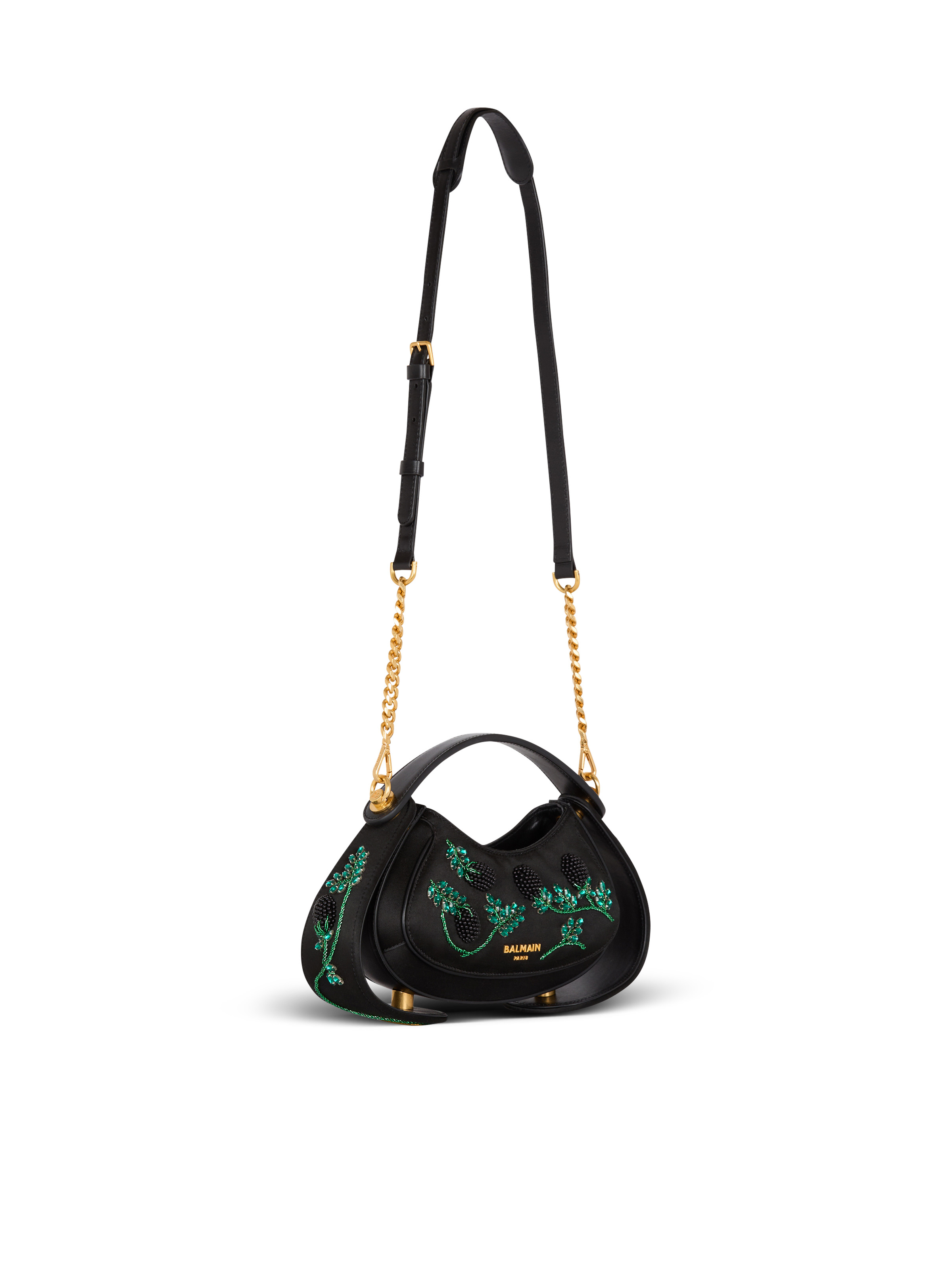 Small Jolie Madame bag in Blackberry-embroidered satin - 3