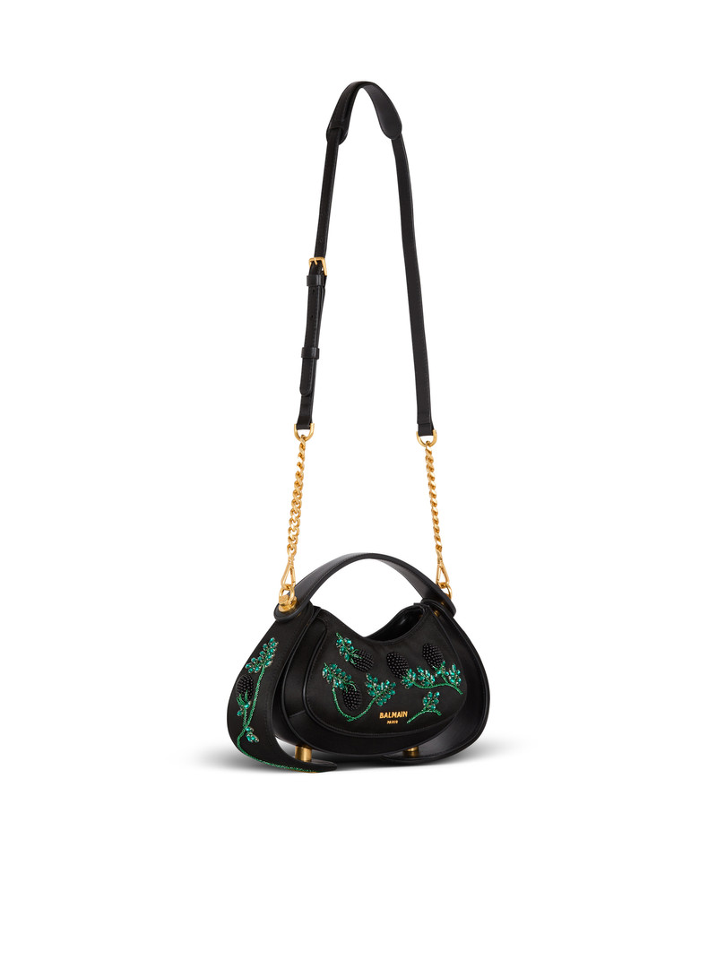 Small Jolie Madame bag in Blackberry-embroidered satin 3