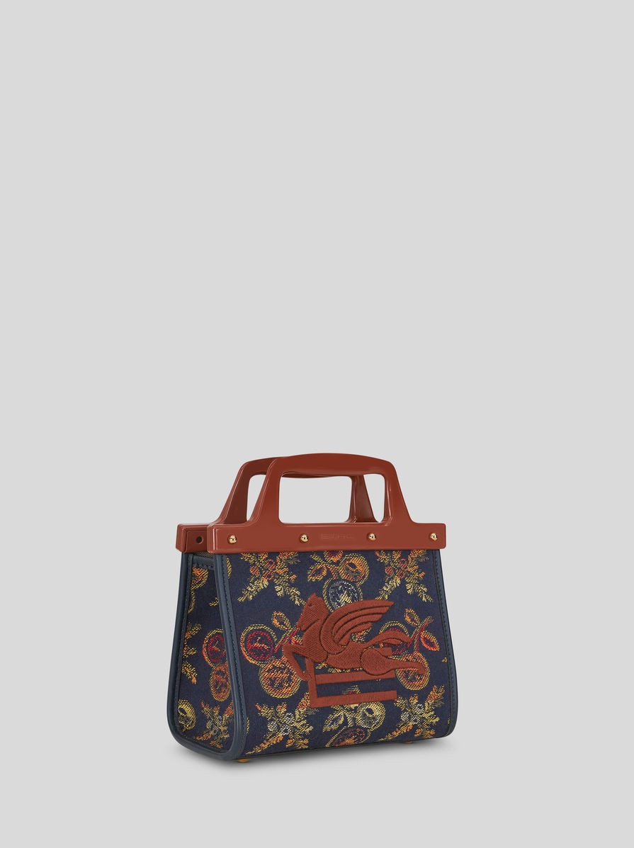 SMALL JACQUARD LOVE TROTTER BAG WITH APPLE PATTERN - 4