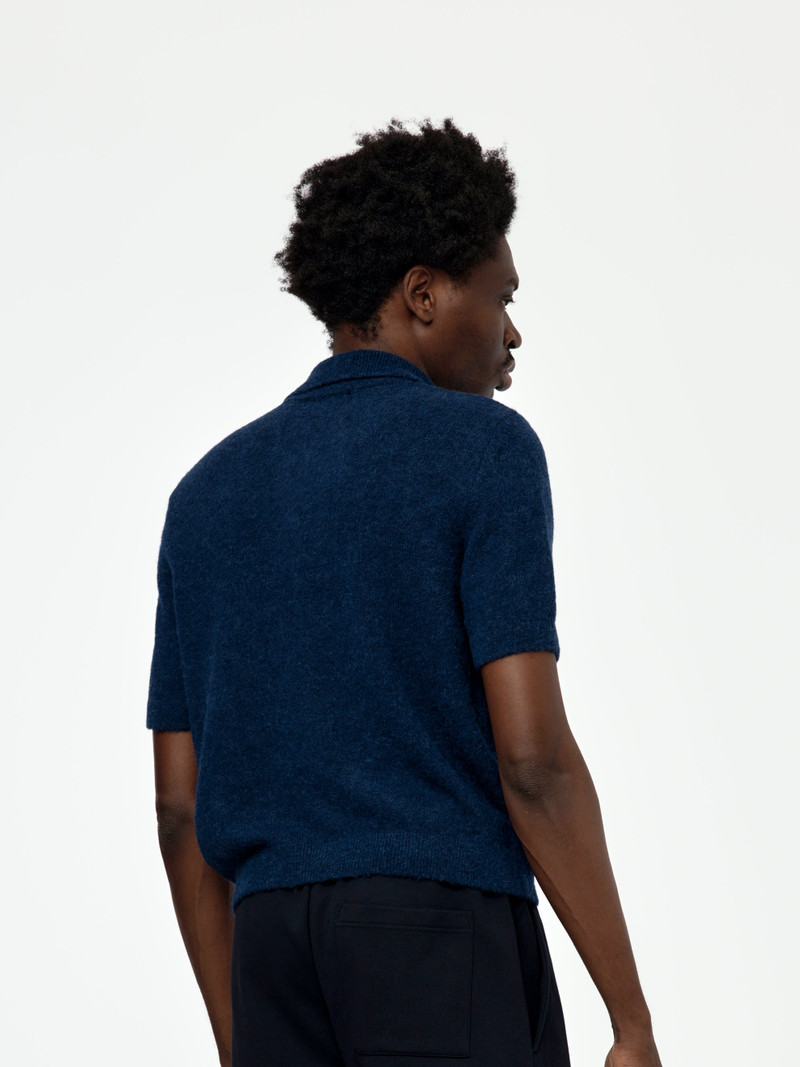 Dries Van Noten MEDIA POLO (NAVY) outlook