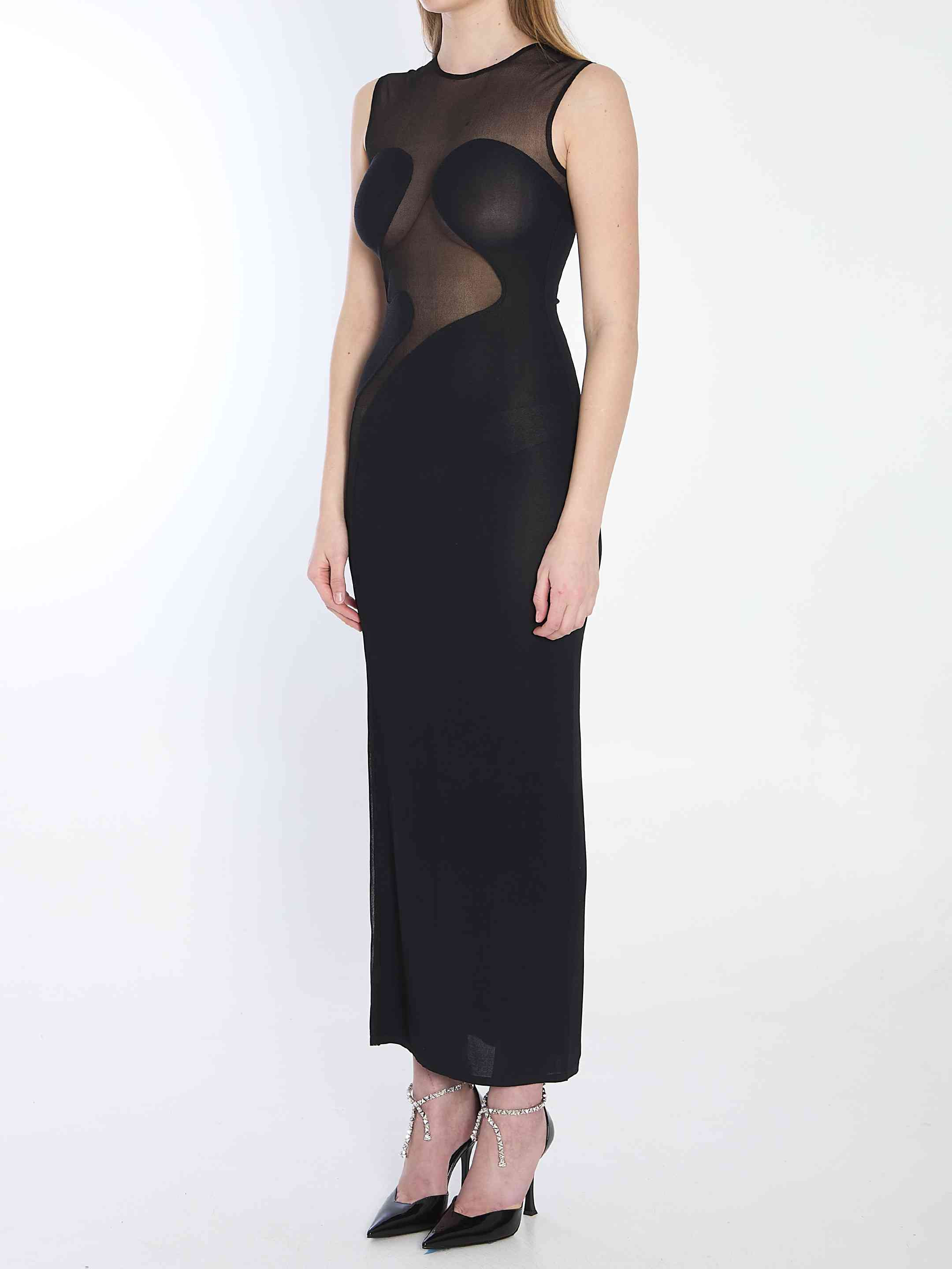 Alaia Women Knit Molded Midi Dress - 2