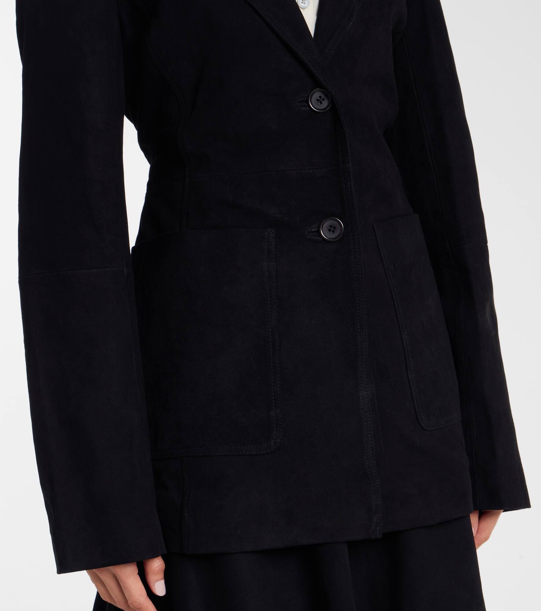 Suede blazer - 5