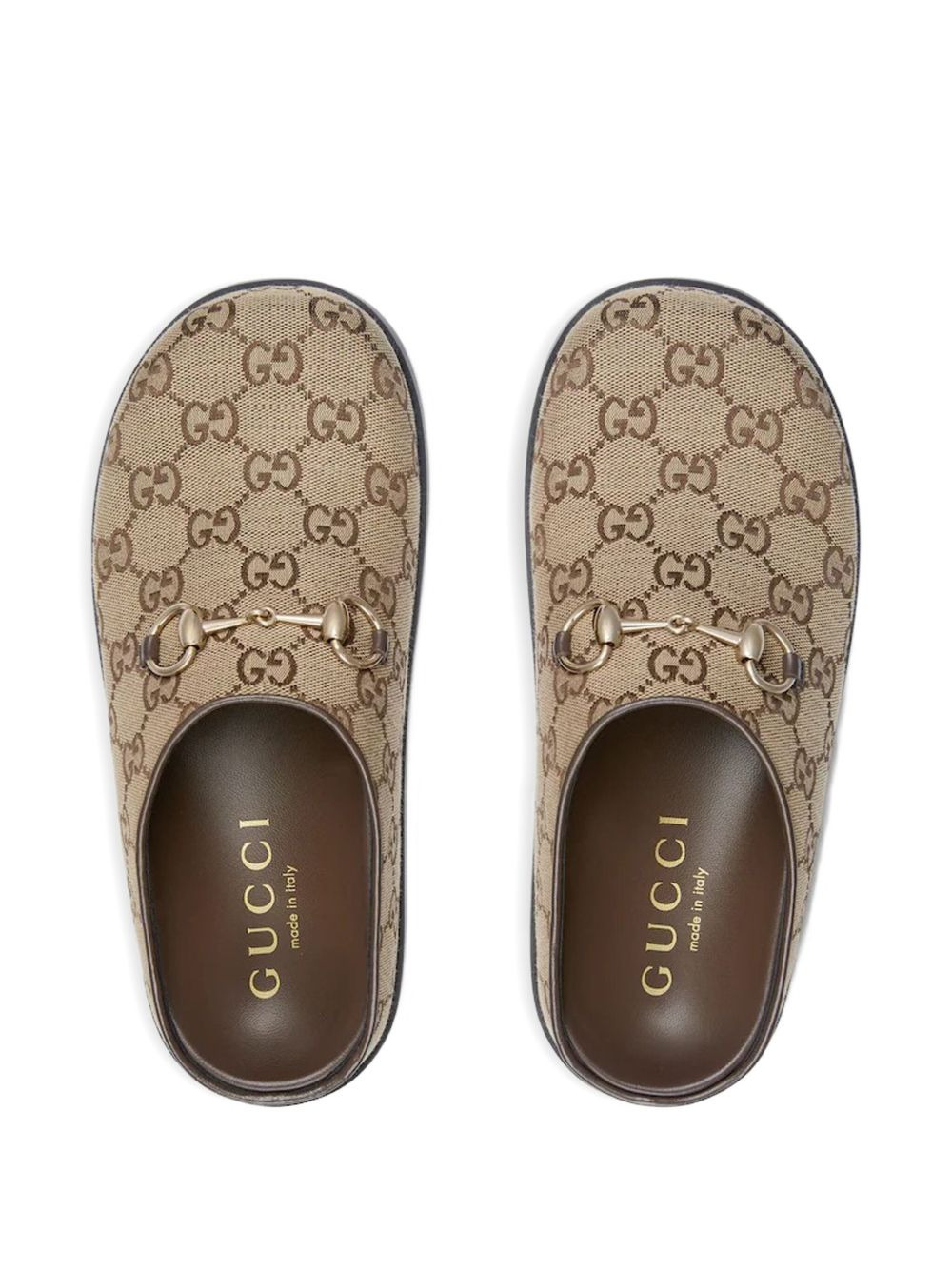 GG monogram horsebit flat mules - 3