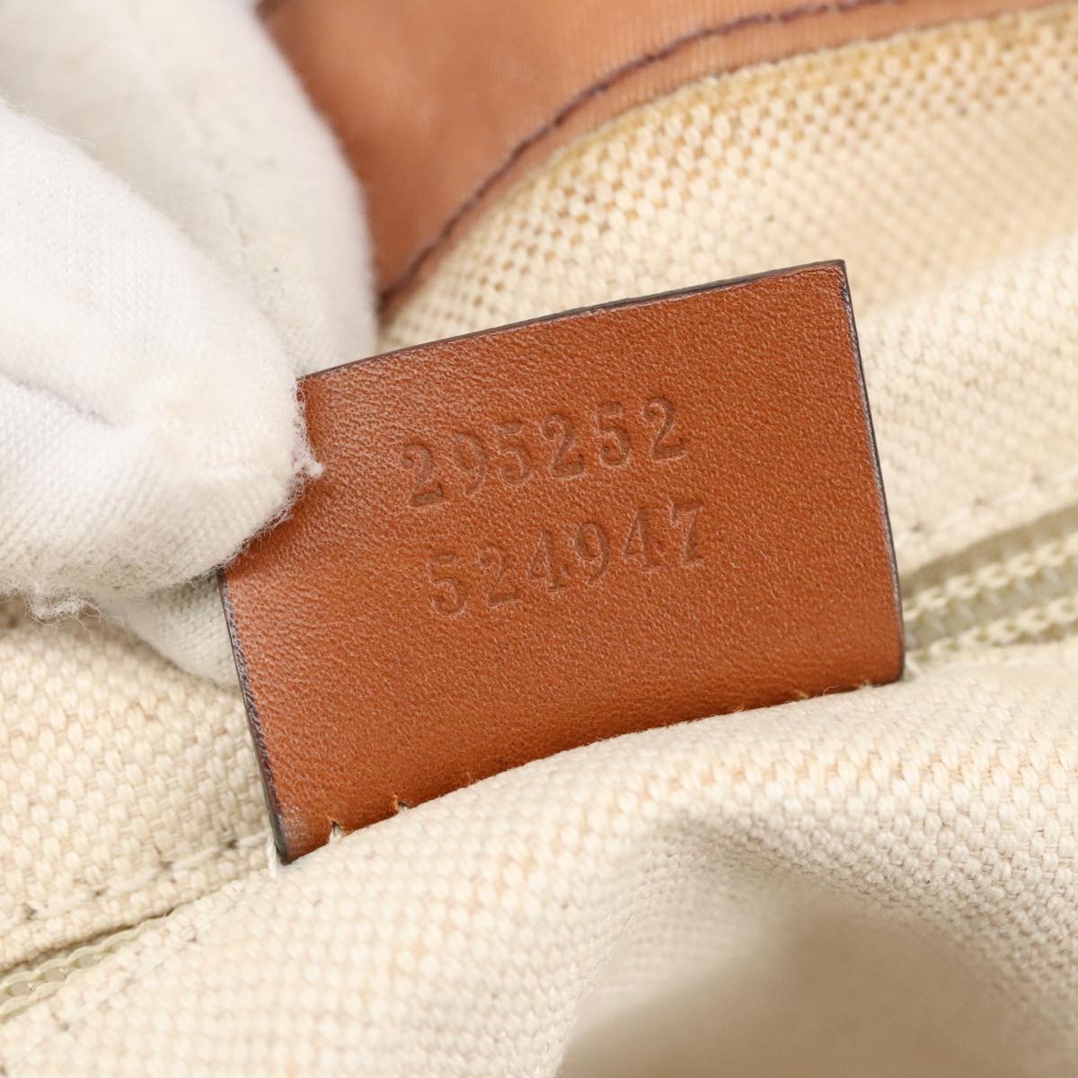 GUCCI GG Canvas Tote Bag Gold Pink - 12