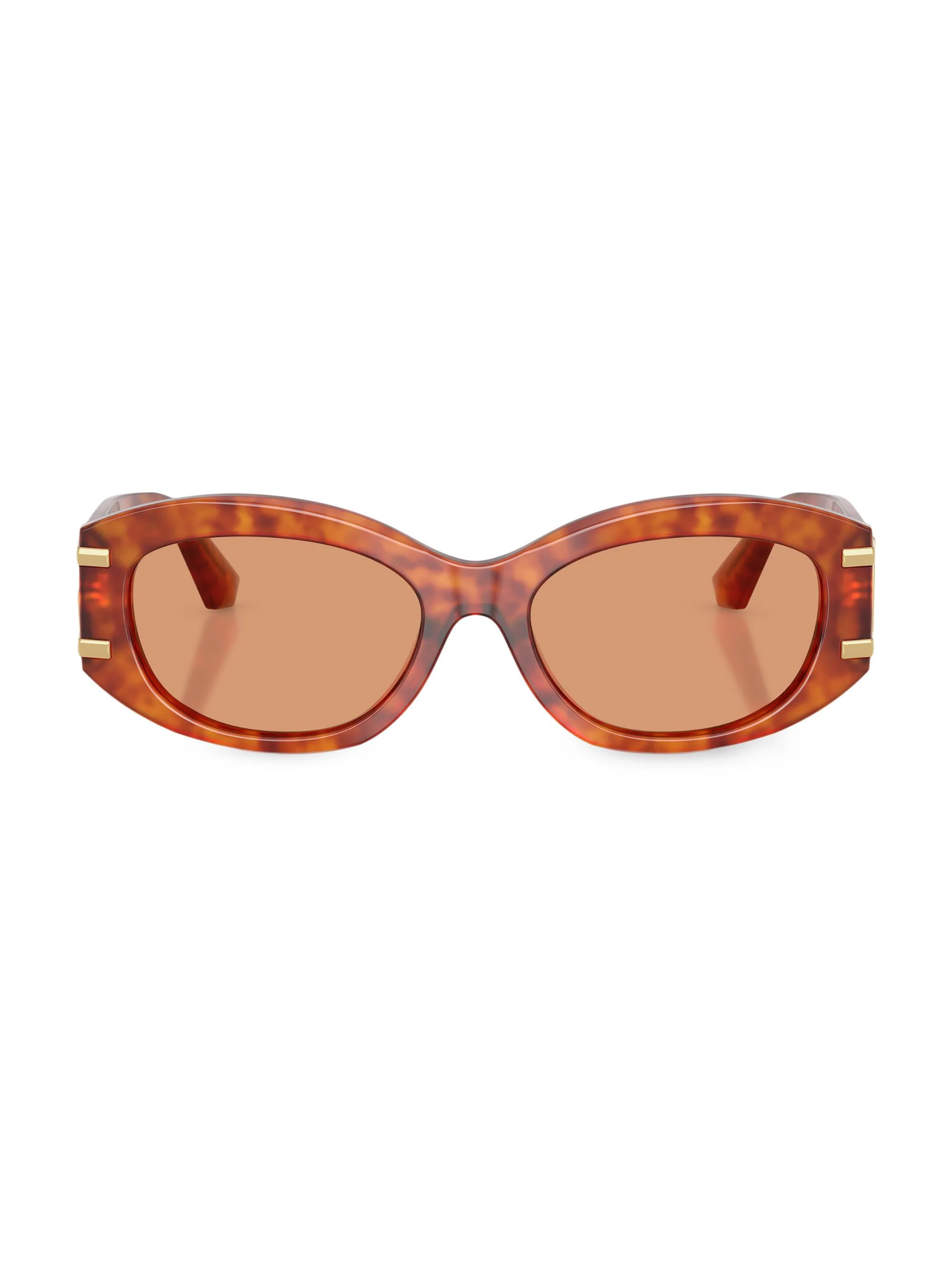 Women's 55MM Oval Sunglasses - Orange - 1