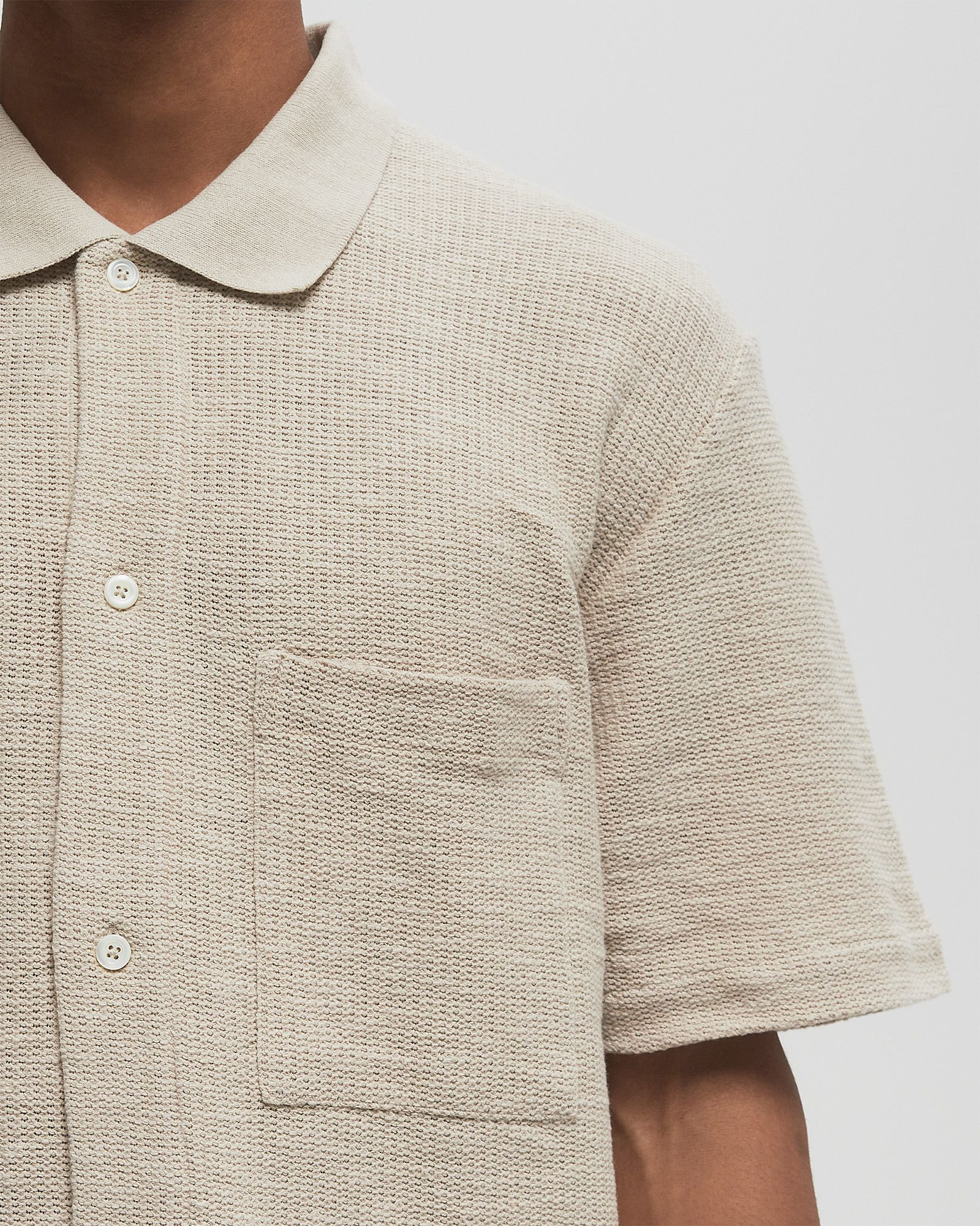 GUSTAV CROCHET JERSEY SHIRT - 3