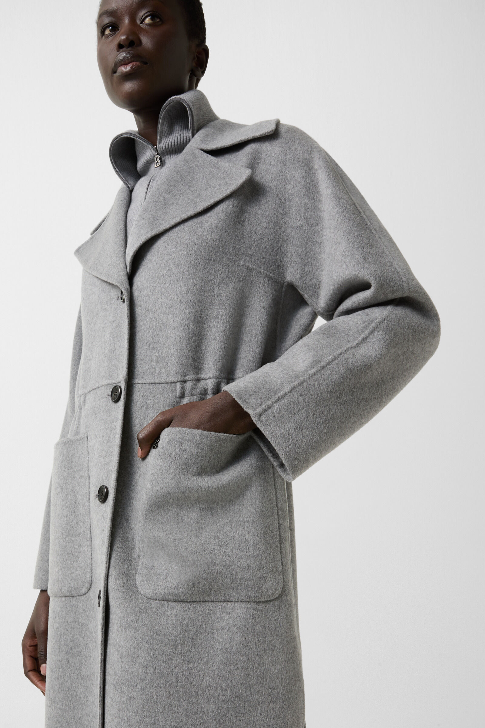 Imani wool coat in Gray - 5