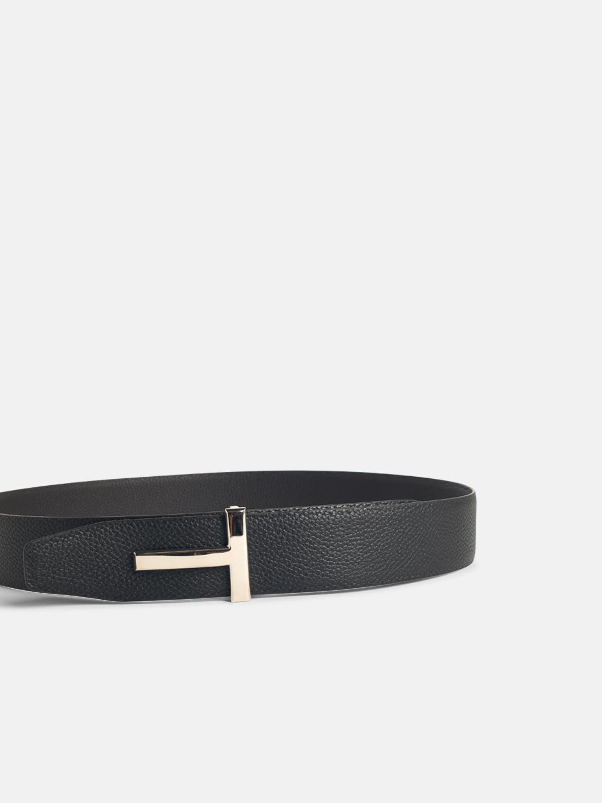 REVERSIBLE BROWN LEATHER BELT - 3