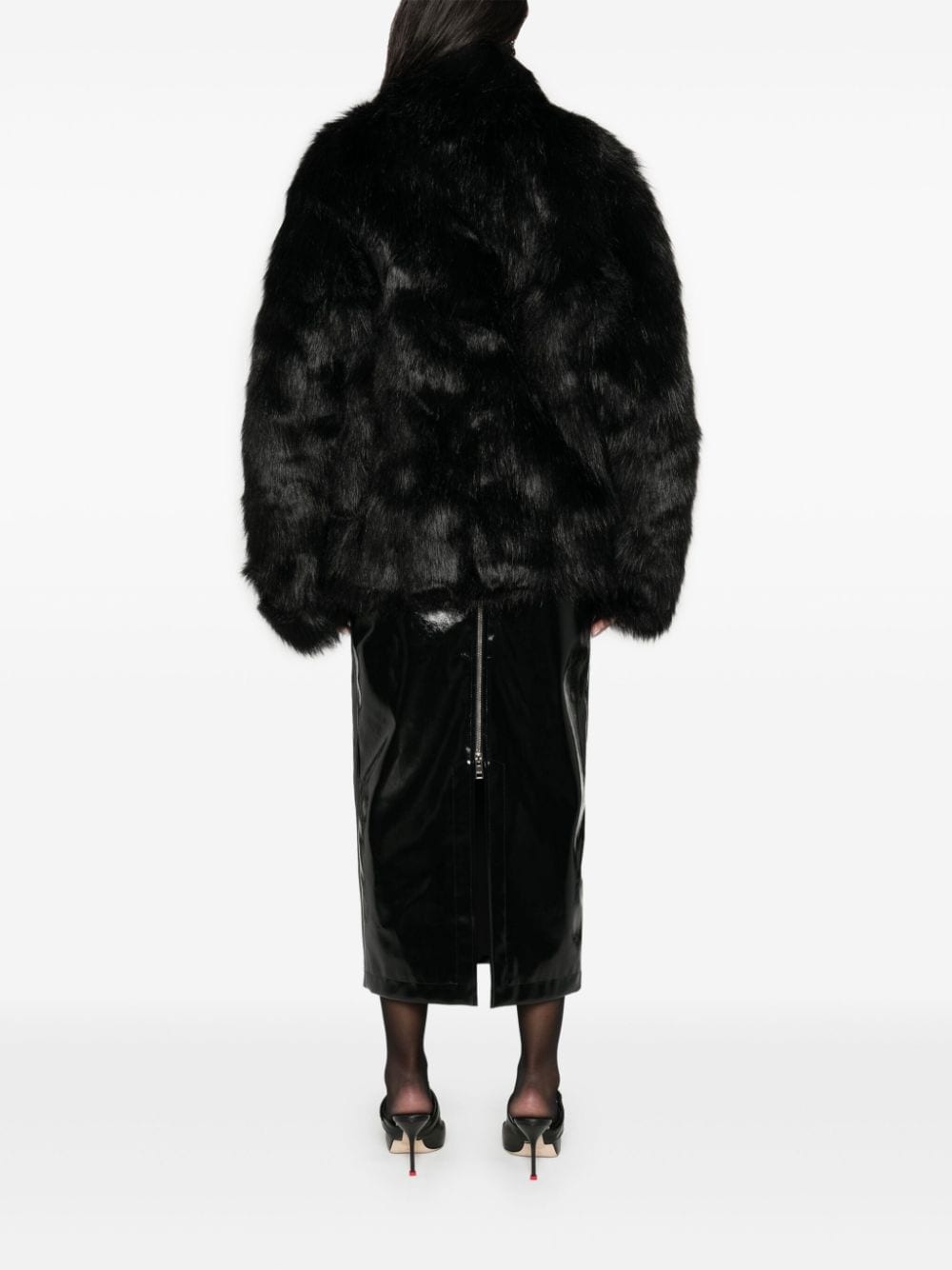 faux-fur jacket - 4