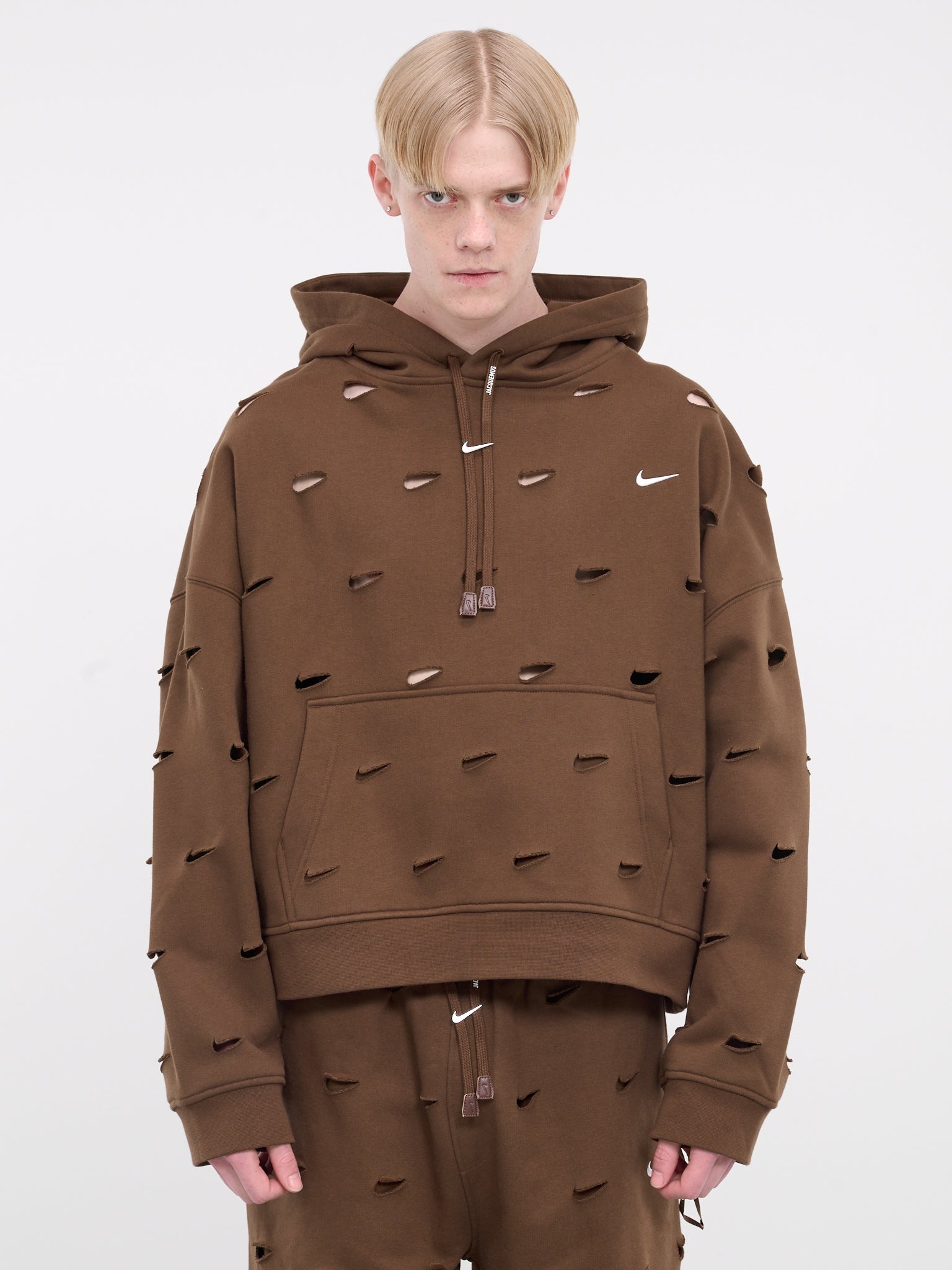 Nike Jacquemus Cut-Out Swoosh Hoodie hlorenzo REVERSIBLE