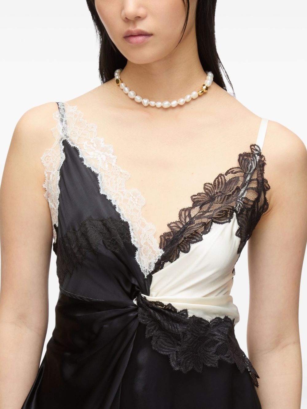 asymmetric satin top - 6