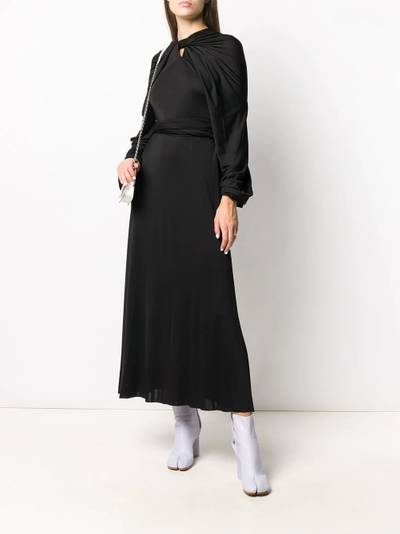 Maison Margiela twisted neck long dress outlook