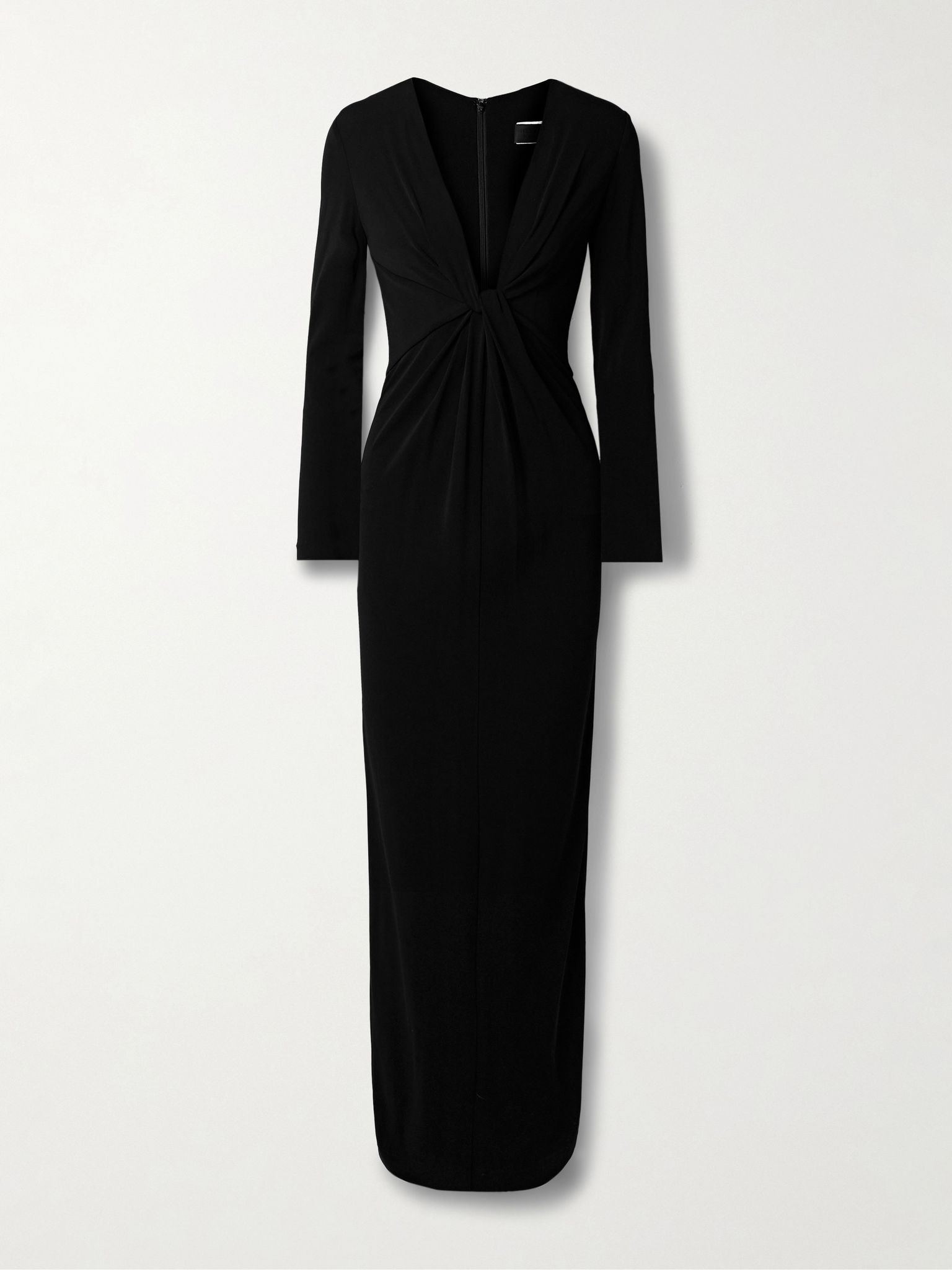 Tavi twist-front jersey dress Black - 1
