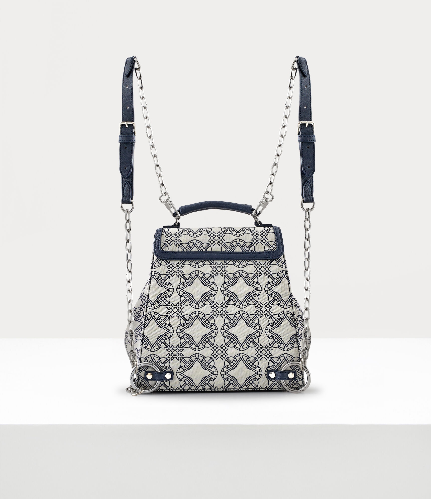 Vivienne Westwood GRACE BACKPACK WITH CHAIN STRAP | REVERSIBLE