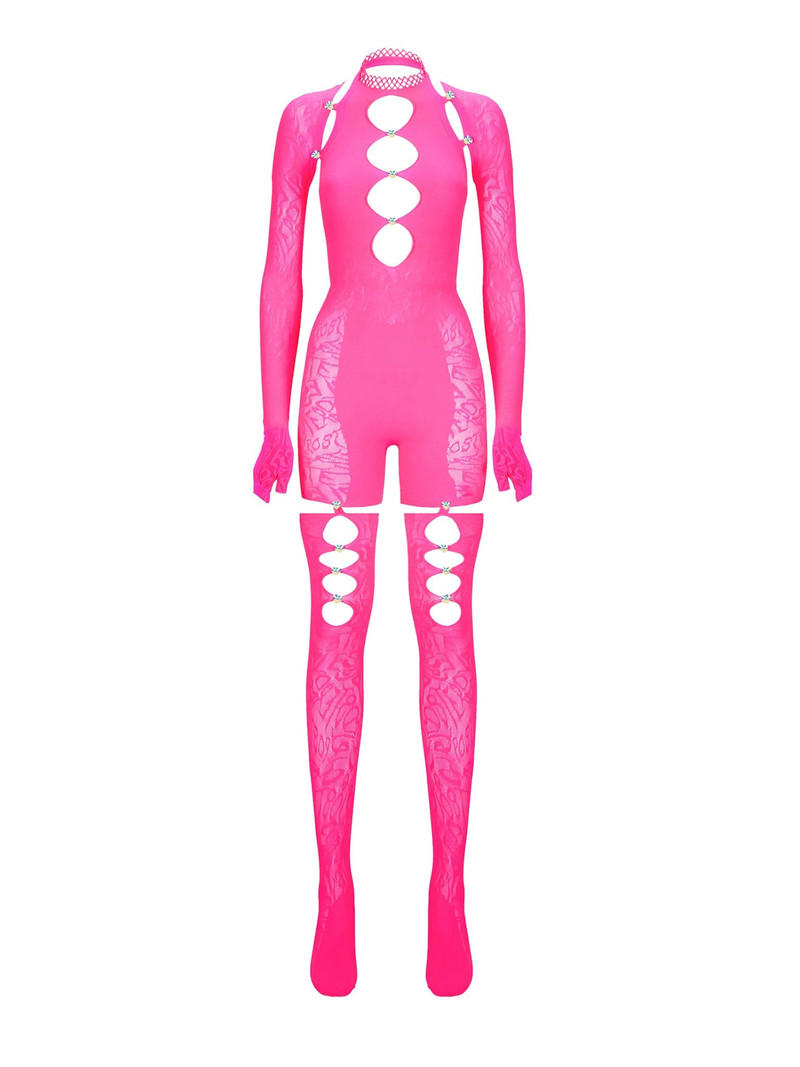 ISAMAYA JUMPSUIT SHOCKING PINK 1