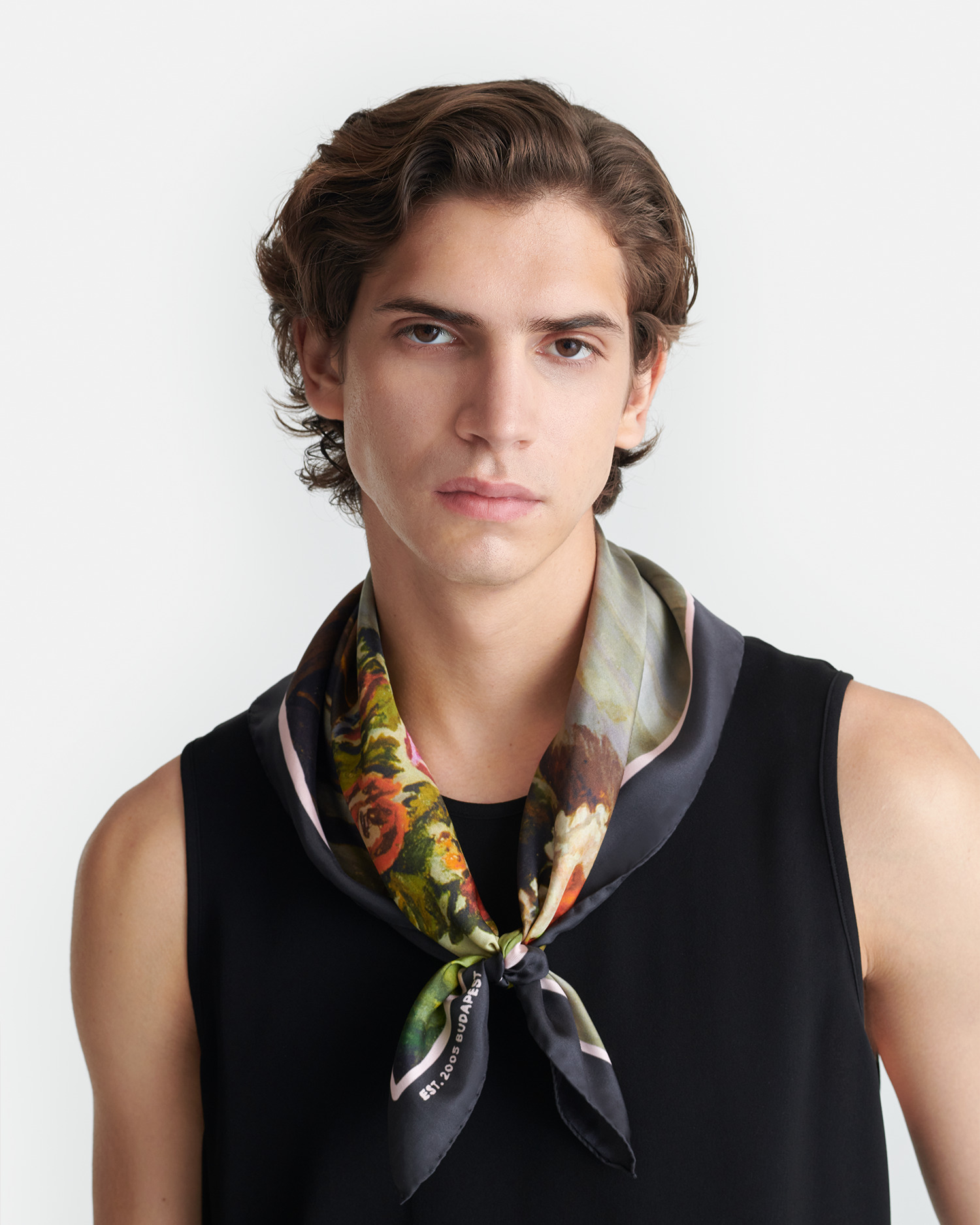 Printed Silk Scarf - 3