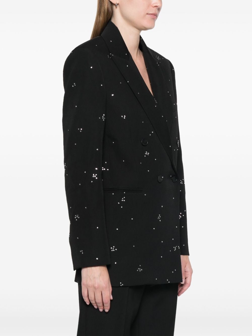crystal-embellished blazer - 3