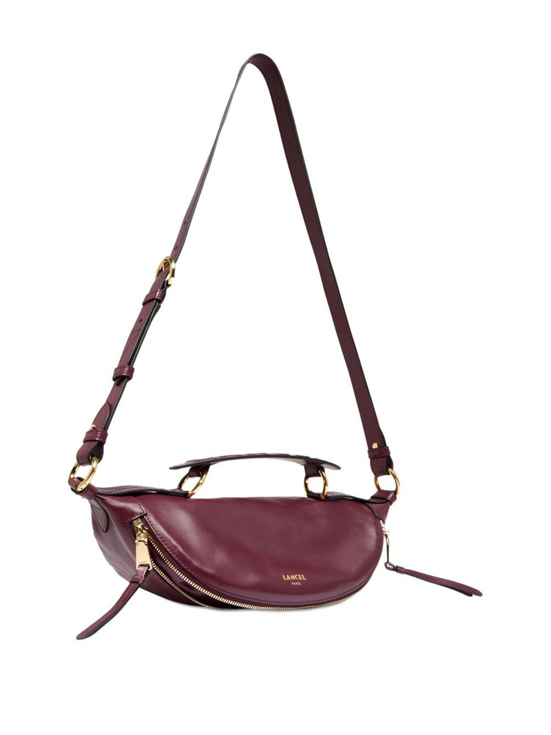 Origami curved leather crossbody bag 3