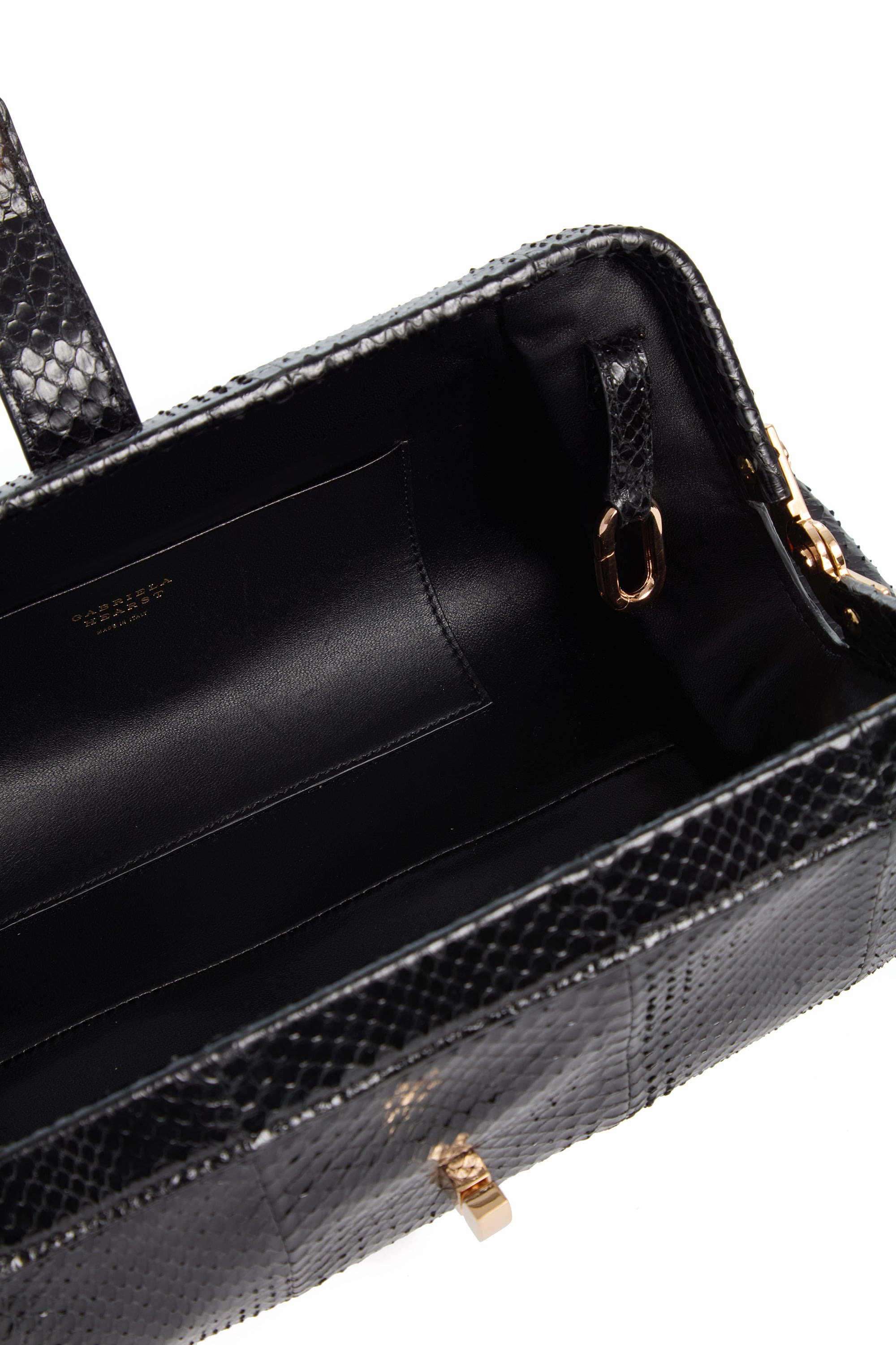 Paola Clutch in Black Snakeskin - 6