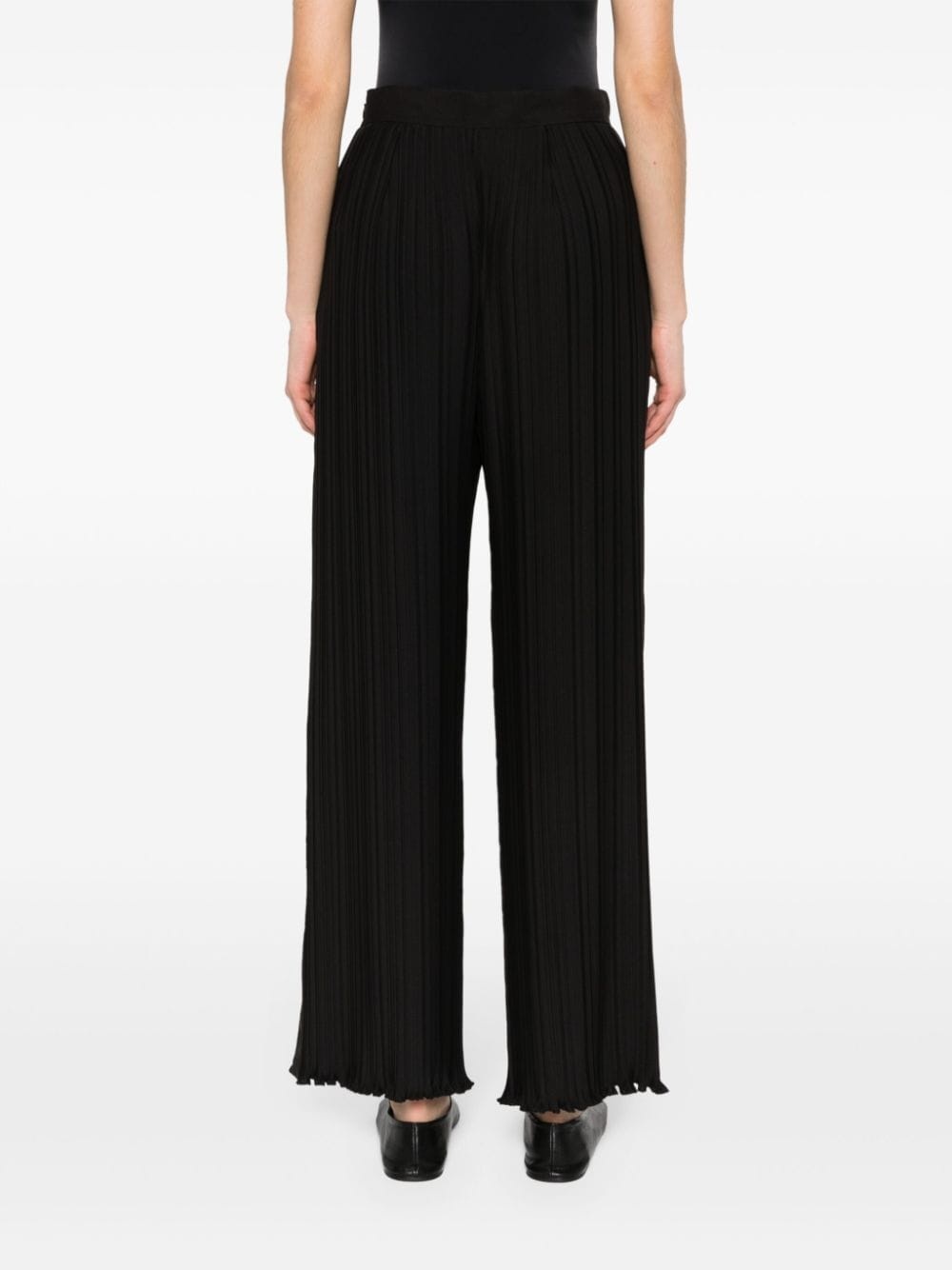 plissÃ© wide-leg trousers - 4