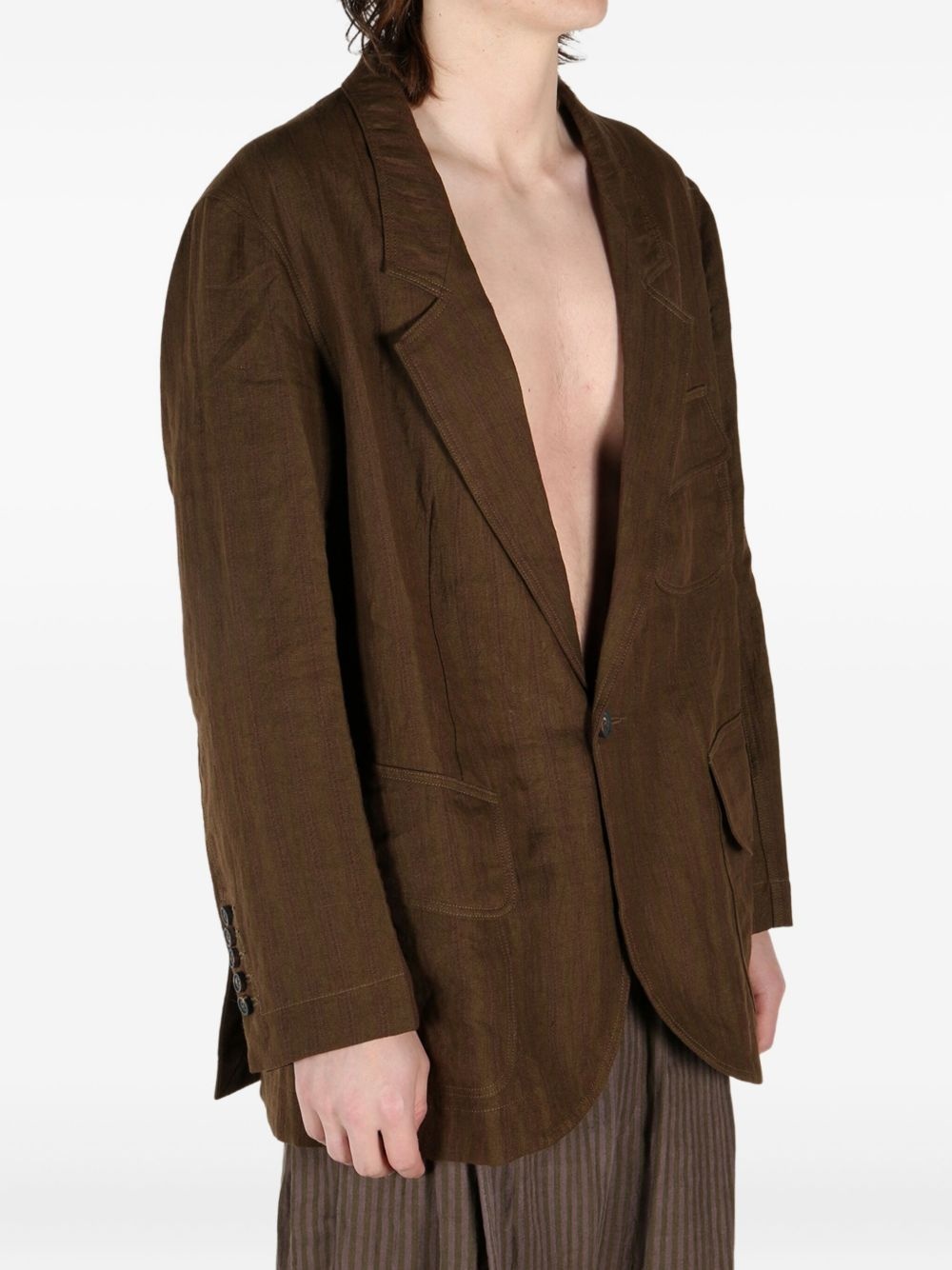 single-breasted blazer - 3