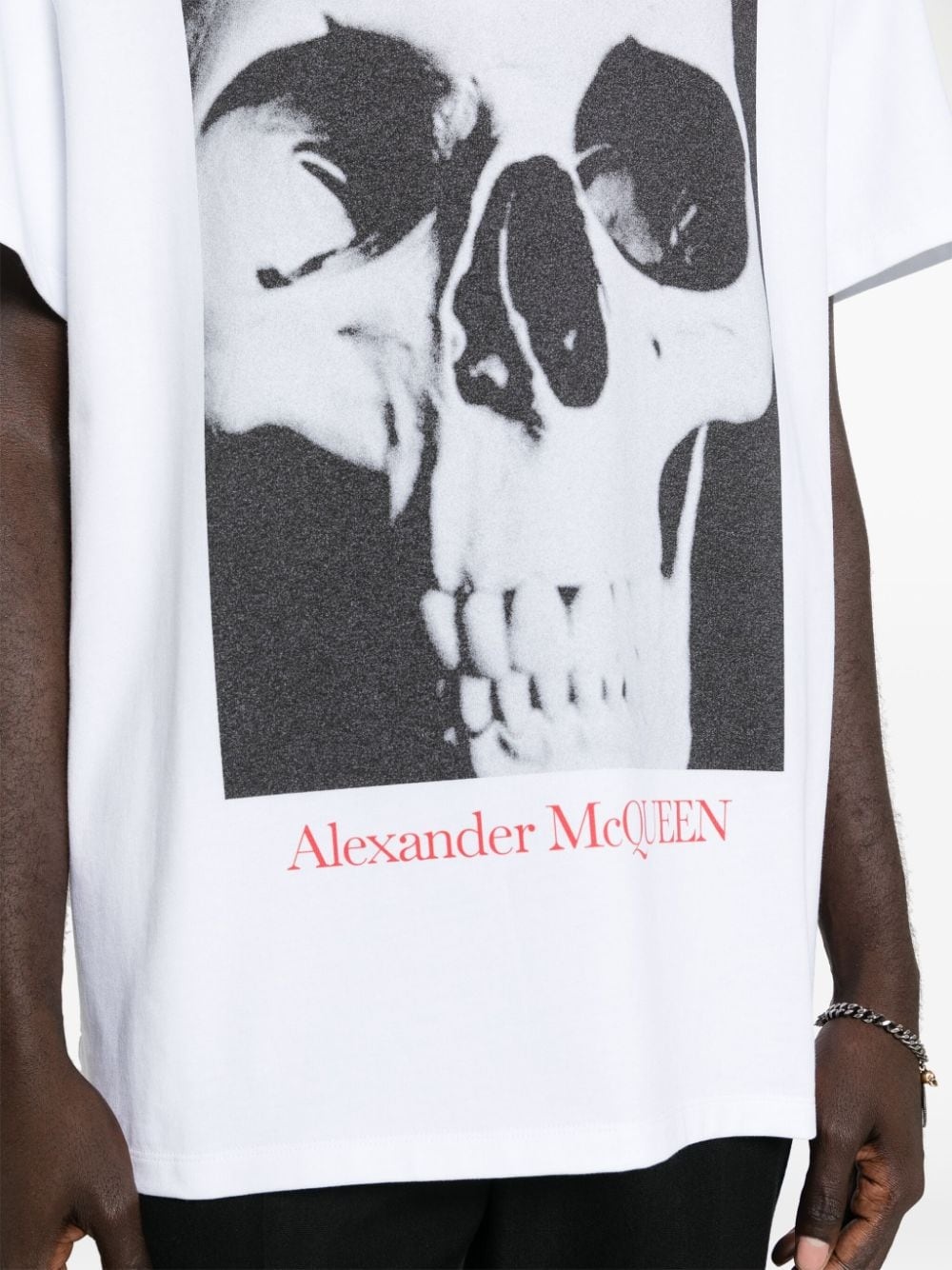 skull-print cotton T-shirt - 5