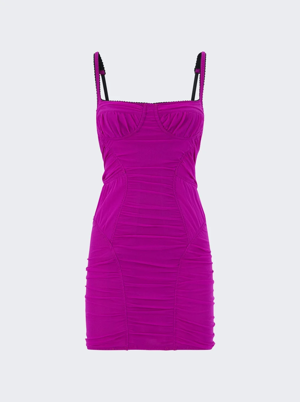 Mini Tulle Stretch Dress Magenta - 1